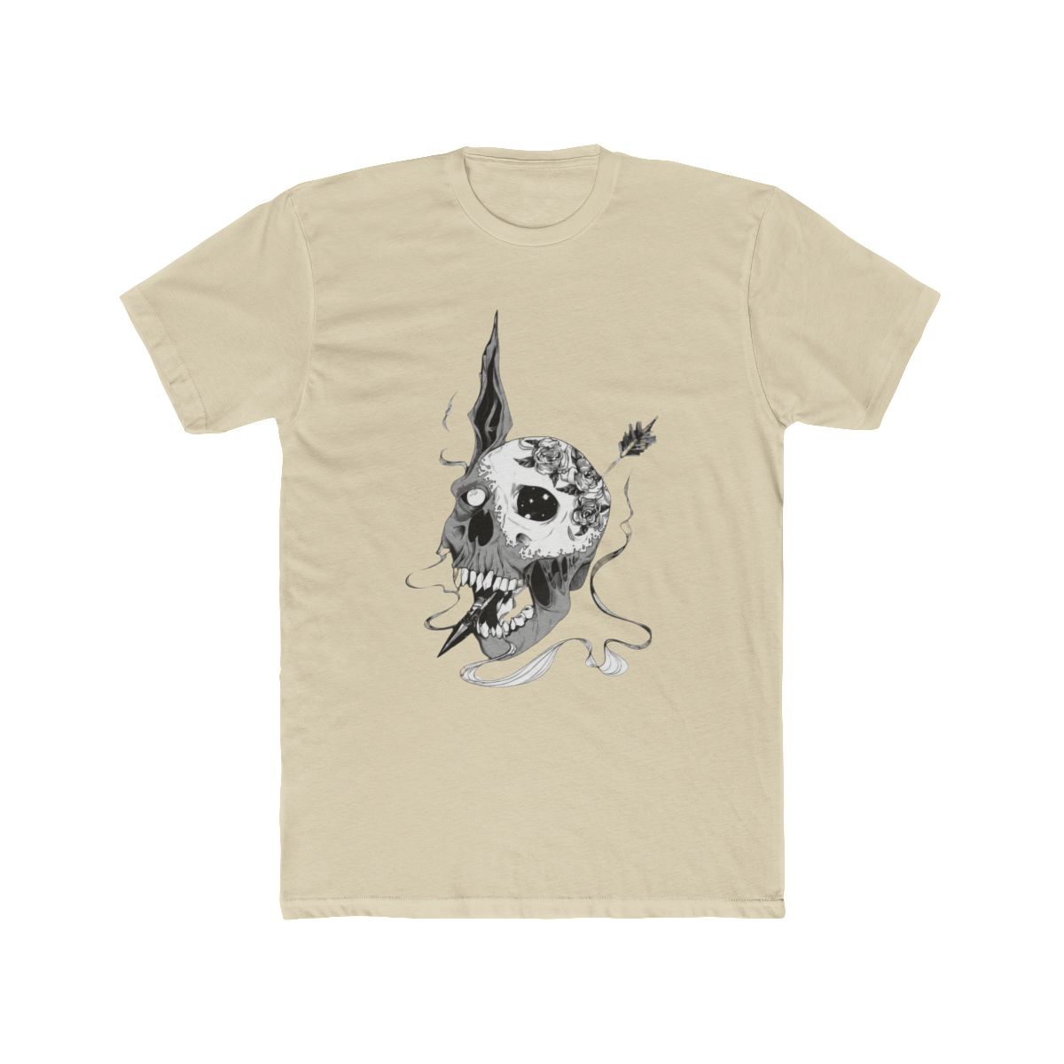 Skull Corpse_Husband Design T Shirt | Corpse Husband - alternate angle 4, merchandise
