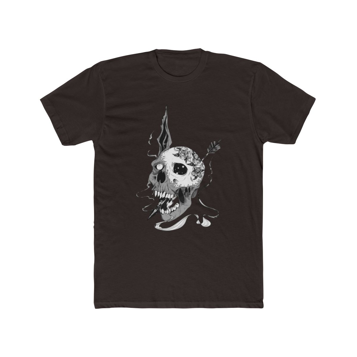 Skull Corpse_Husband Design T Shirt | Corpse Husband - alternate angle 3, merchandise