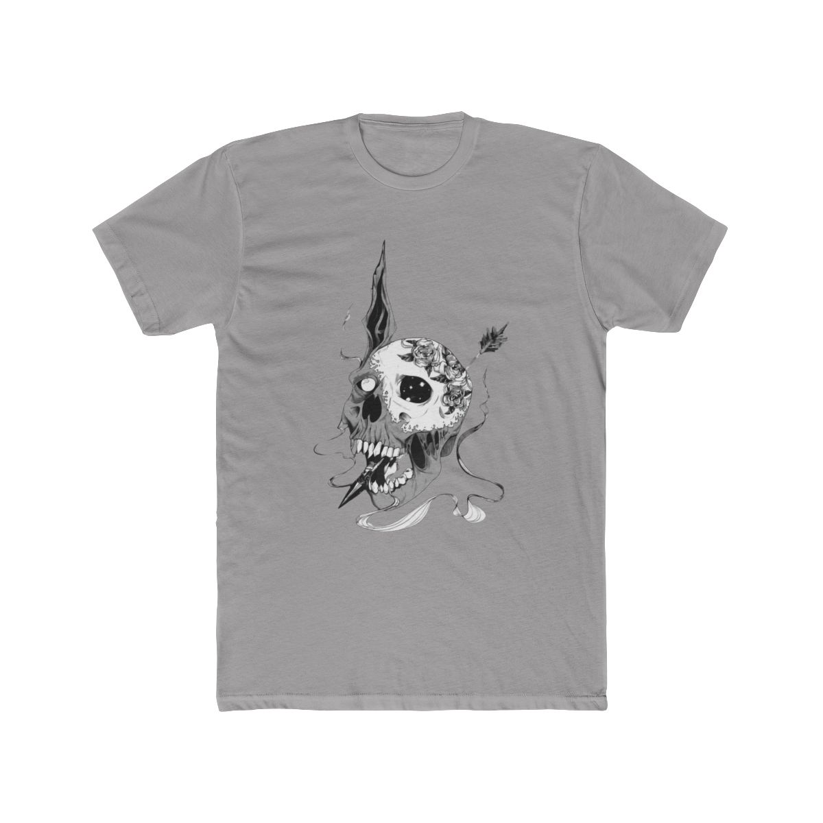 Skull Corpse_Husband Design T Shirt | Corpse Husband - alternate angle 2, merchandise