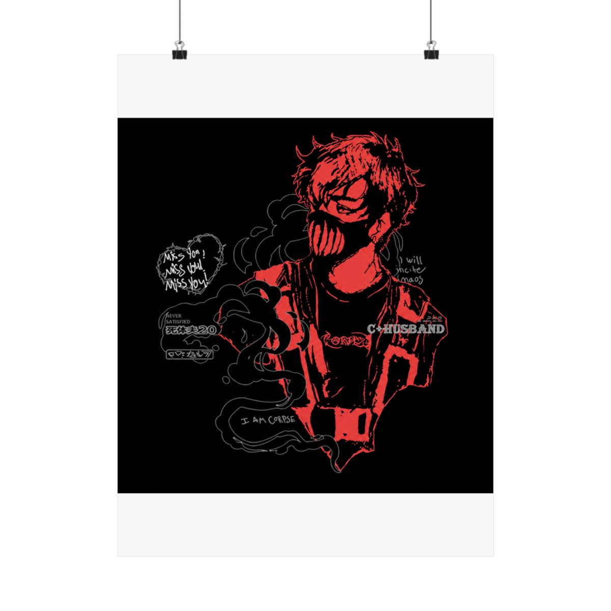 Corpse Husband Design | I will incite chaos - alternate angle 3, merchandise