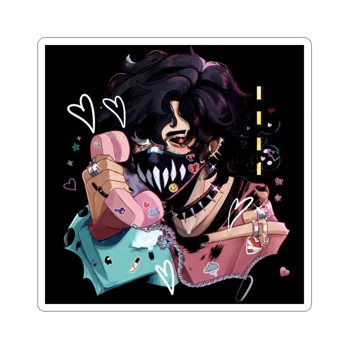 Corpse Husband kawaii Sticker - alternate angle 2, merchandise