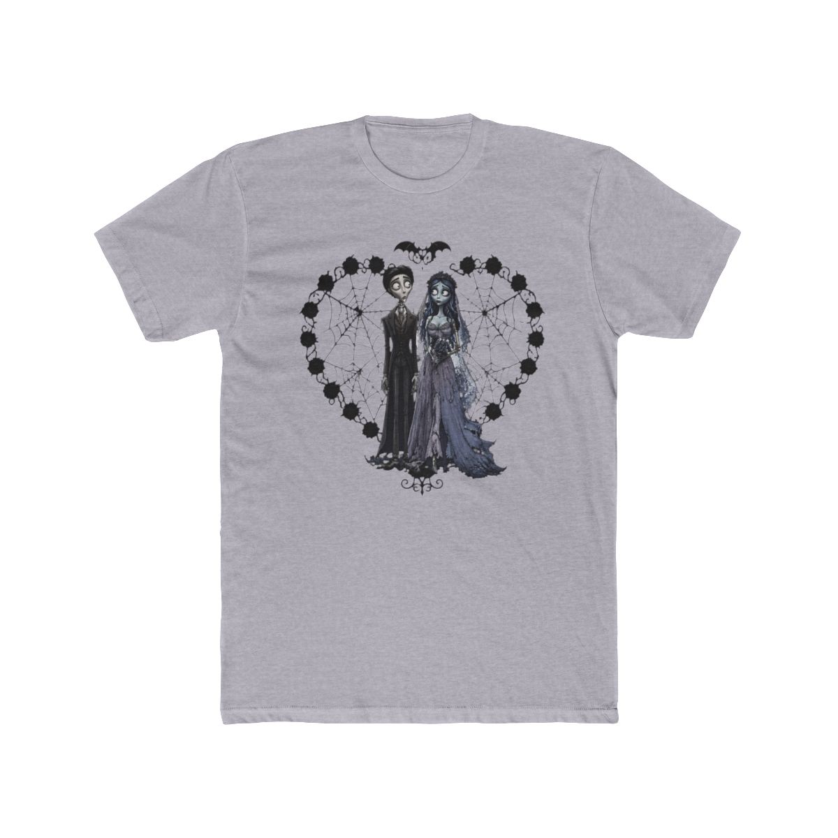 Corpse Bride Spiderweb Heart Portrait T Shirt | Corpse Husband