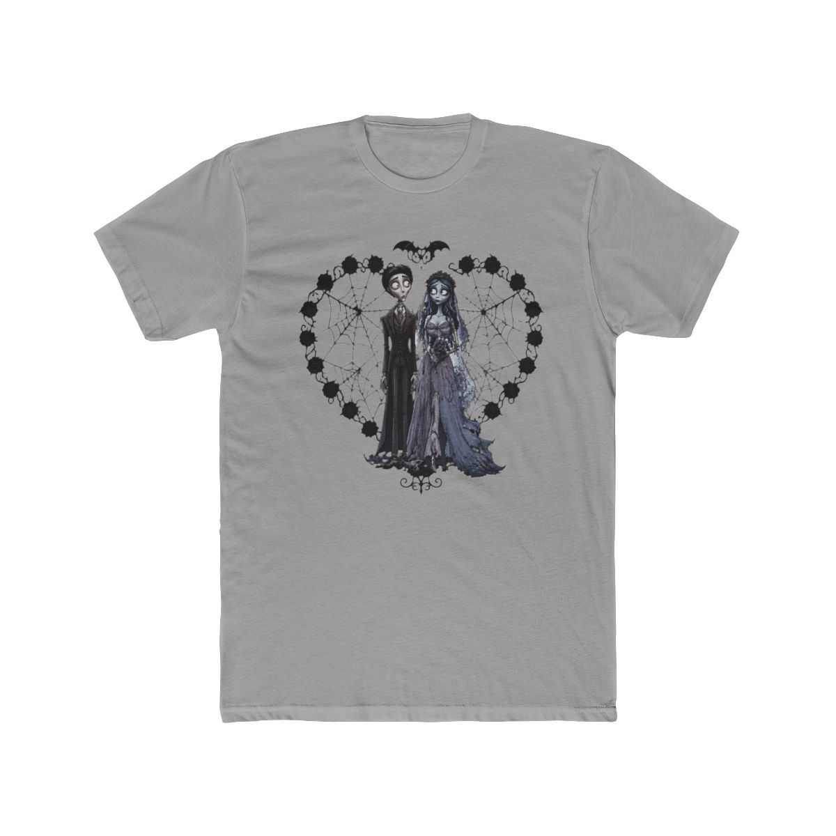 Corpse Bride Spiderweb Heart Portrait T Shirt | Corpse Husband